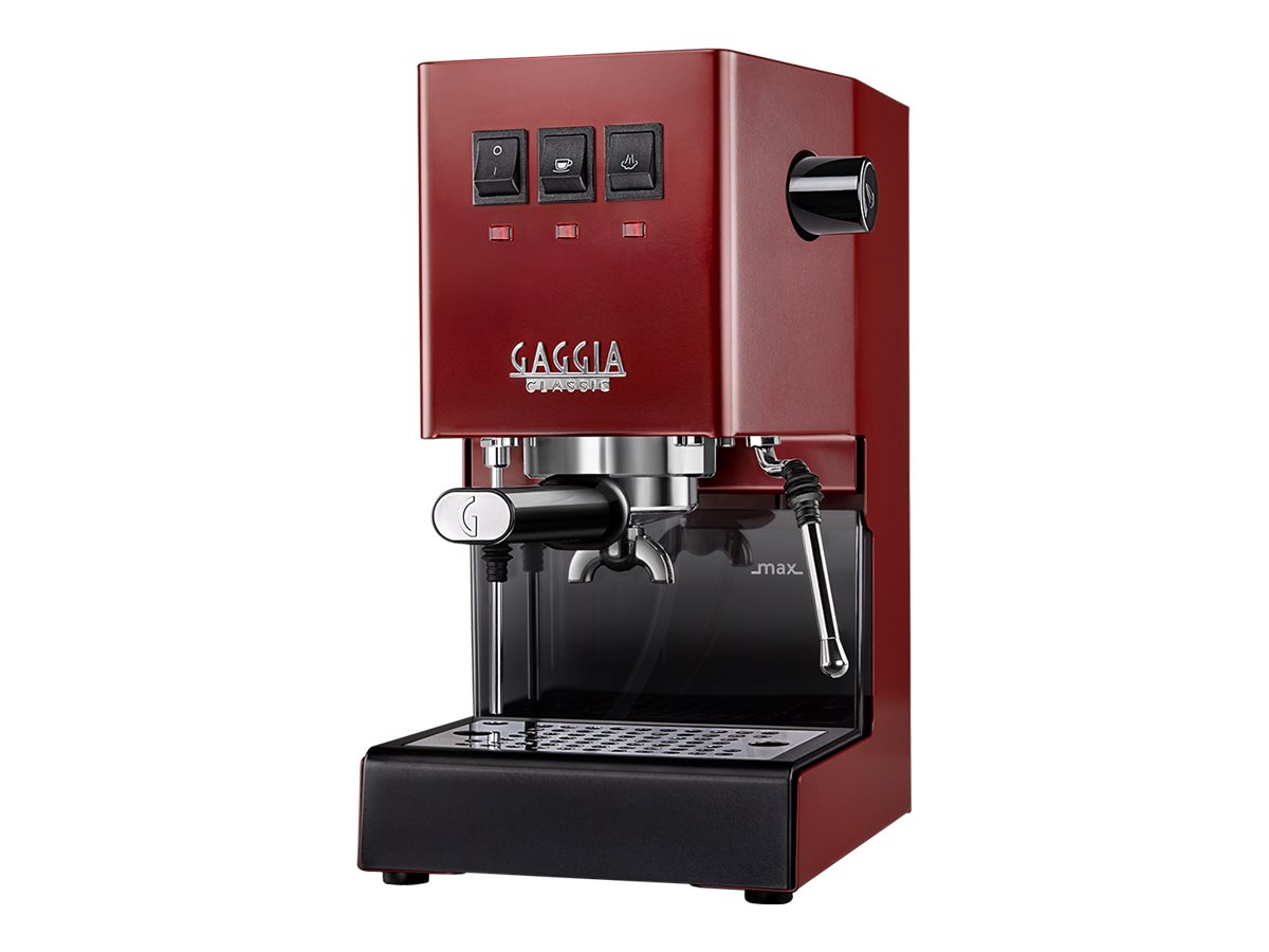 Gaggia | Coffee Maker | RI9481/12 Classic E24 | Pump pressure 15 bar | Built-in milk frother | Semi-automatic | Cherry Red - Image 2