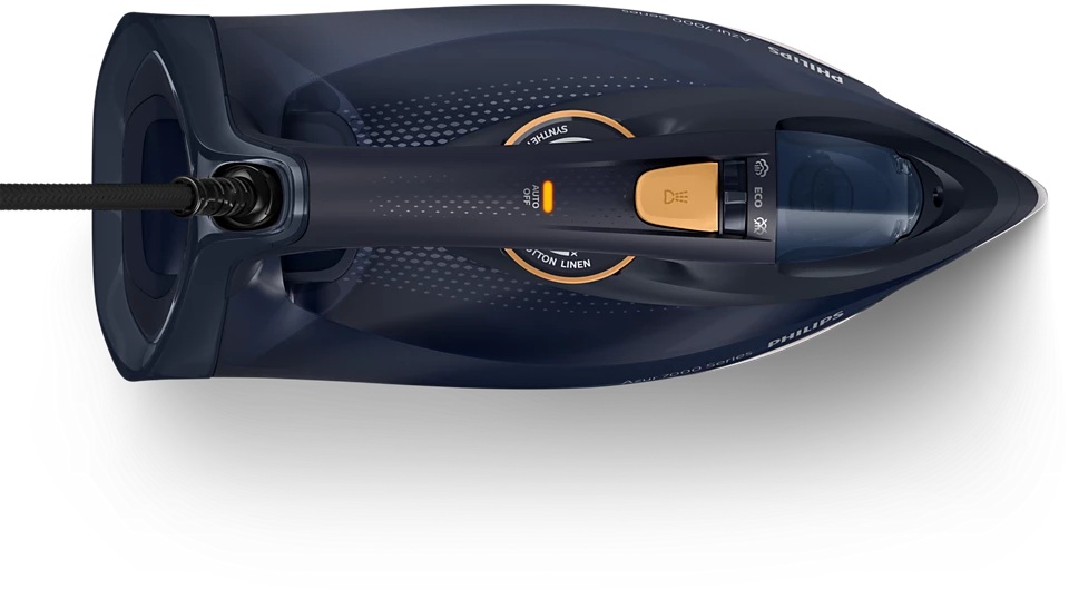 Philips DST7060/20 7000 Series | Steam Iron | 3000 W | Water tank capacity 300 ml | Continuous steam 55 g/min | Steam boost performance 250 g/min | Blue/Yellow - Image 2