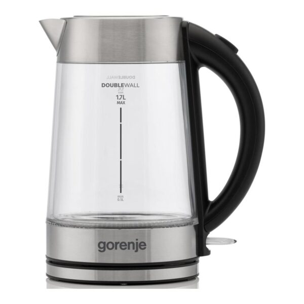 Gorenje Kettle | K17GDWII | 2200 W | Electric | 1.7 L | 360° rotational base | Stainless steel/Glass | Stainless steel/Transparent