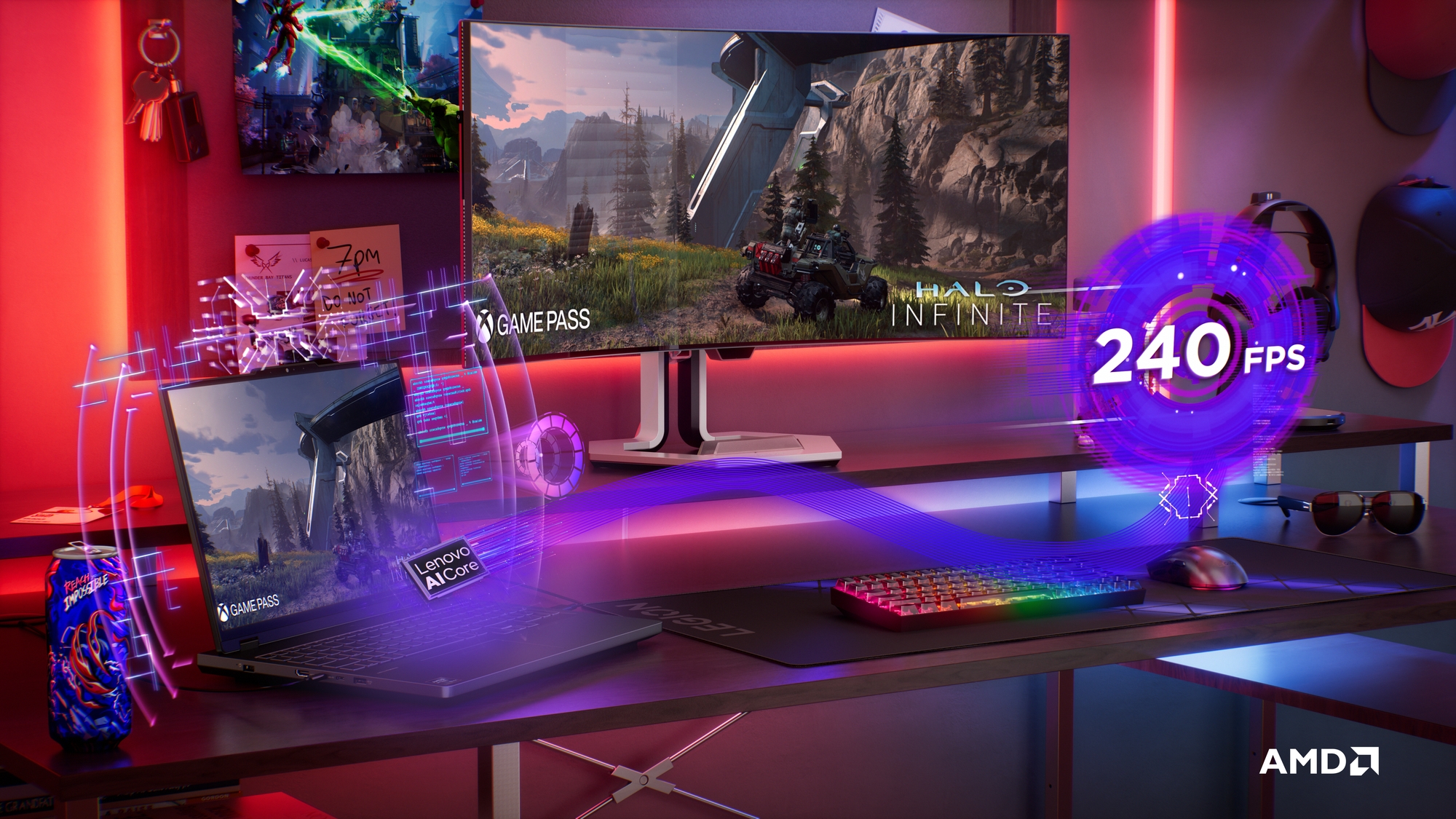 Lenovo Legion Pro 5 16ADR10 | Eclipse Black | 16 " | IPS | WQXGA | 2560 x 1600 pixels | 240 Hz | Anti-glare | AMD Ryzen 9 | 8945HX | 32 GB | SO-DIMM DDR5 | Solid-state drive capacity 1000 GB | NVIDIA GeForce RTX 5070 | GDDR7 | 8 GB | Windows 11 Home | 802.11be | Bluetooth version 5.4 | Keyboard language US international | Keyboard backlit | Warranty 24 month(s) | Battery warranty 12 month(s) - Image 24