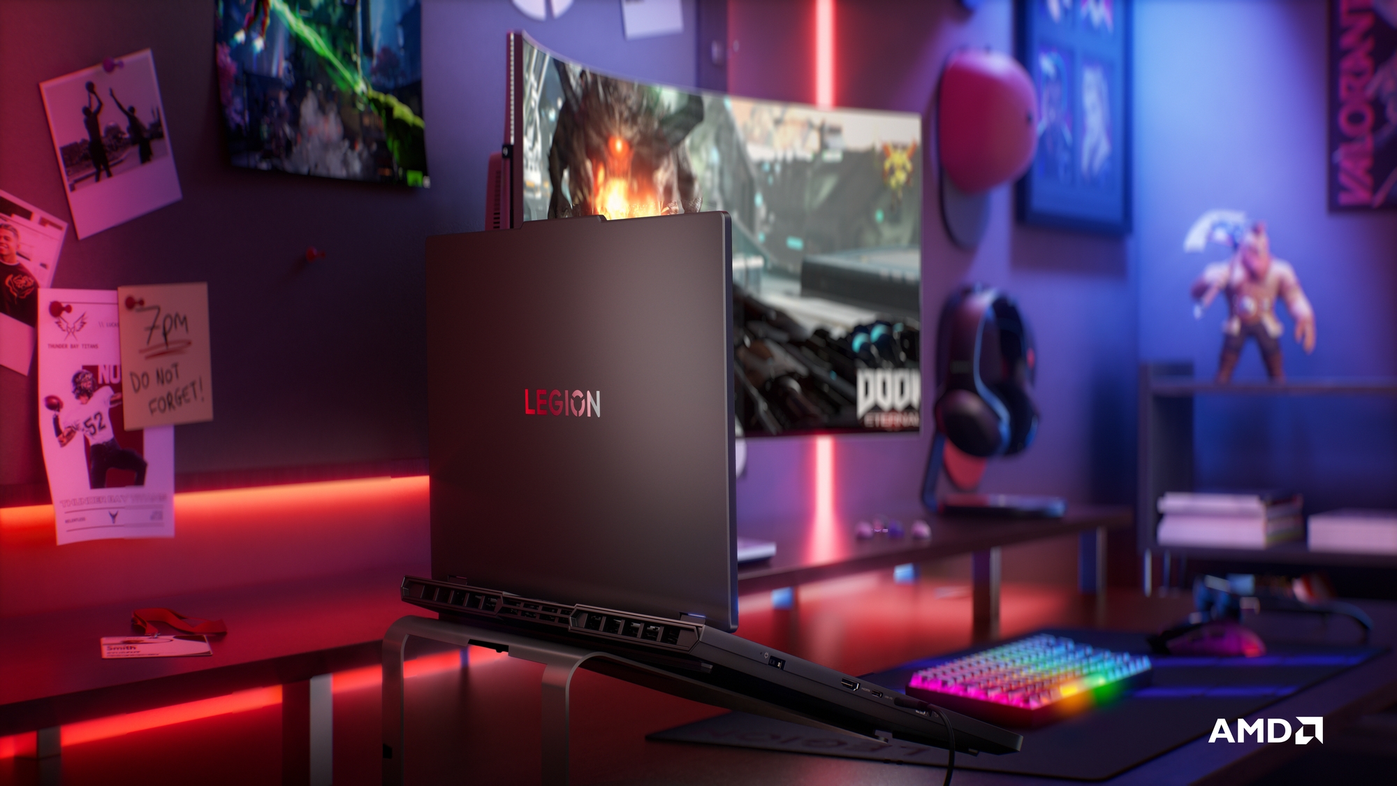 Lenovo Legion Pro 5 16ADR10 | Eclipse Black | 16 " | IPS | WQXGA | 2560 x 1600 pixels | 240 Hz | Anti-glare | AMD Ryzen 9 | 8945HX | 32 GB | SO-DIMM DDR5 | Solid-state drive capacity 1000 GB | NVIDIA GeForce RTX 5070 | GDDR7 | 8 GB | Windows 11 Home | 802.11be | Bluetooth version 5.4 | Keyboard language US international | Keyboard backlit | Warranty 24 month(s) | Battery warranty 12 month(s) - Image 27