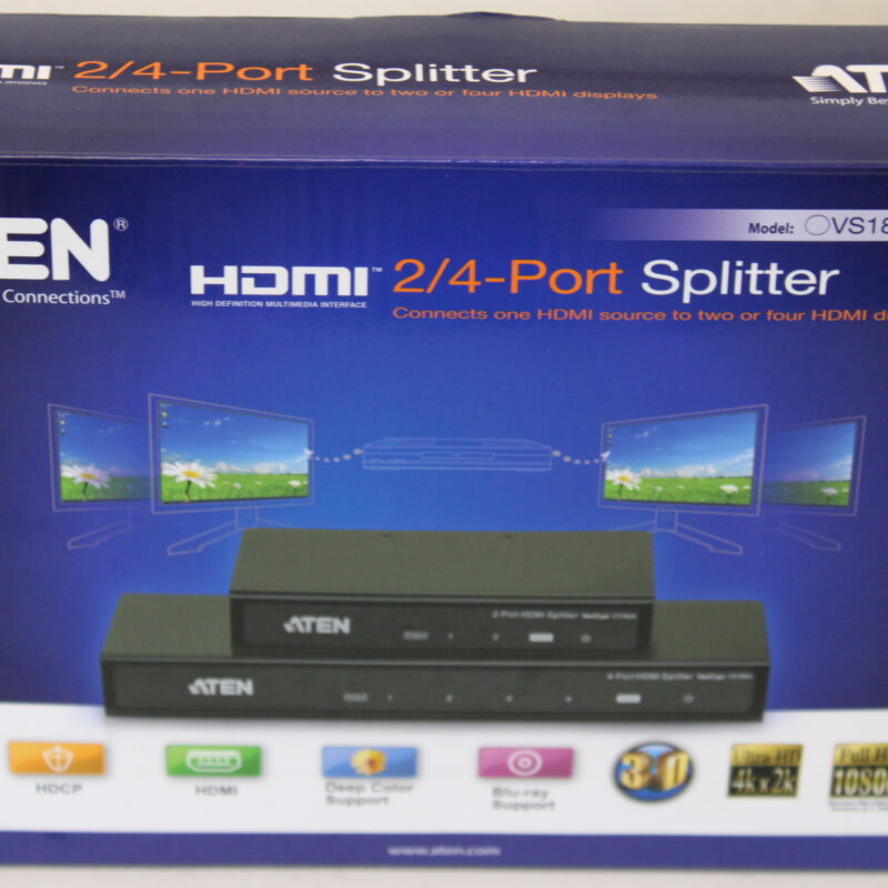 SALE OUT. Aten VS184A 4-Port 4K HDMI Splitter | SALE OUT. Aten | 4-Port 4K HDMI Splitter | VS184A | Warranty 24 month(s) | UNPACKED, WITHOUT POWER WIRE
