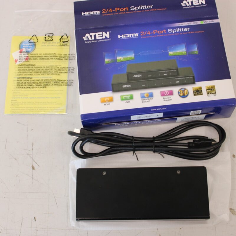 SALE OUT. Aten VS184A 4-Port 4K HDMI Splitter | SALE OUT. Aten | 4-Port 4K HDMI Splitter | VS184A | Warranty 24 month(s) | UNPACKED, WITHOUT POWER WIRE - Image 2