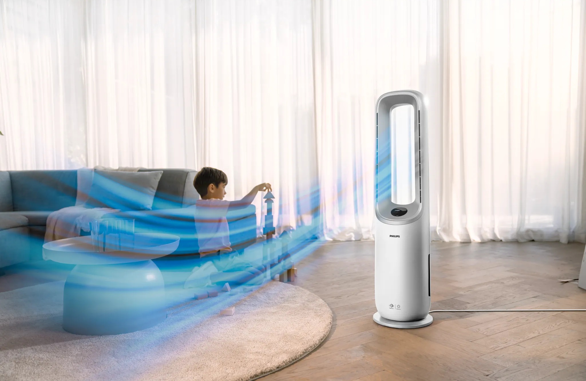 Philips Air Purifier 2 in 1 | AMF765/10 | 40 W | Suitable for rooms up to 70 m² | White/Grey - Image 7