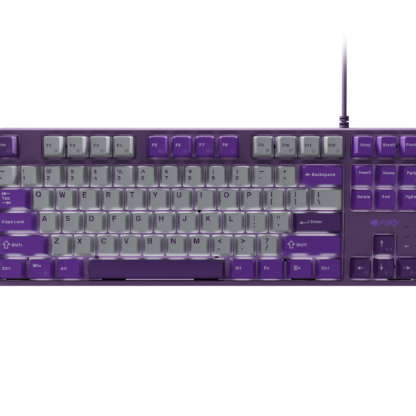 Fury | Kanabo K2 | Gaming Keyboard | Wired | US | Gray/Purple | USB Type-A | Linear