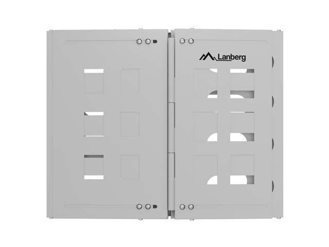 Lanberg Folding Bracket Wall-mount 19" 8U 497x400/240 | FB01-5408-10S | Gray - Image 4