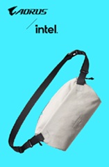Gigabyte  AORUS Intel Sling Bag | Gigabyte Sling Bag | Grey