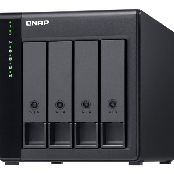 QNAP High-performance Desktop SATA 6Gbps JBOD Storage Enclosure | TL-D400S | Black