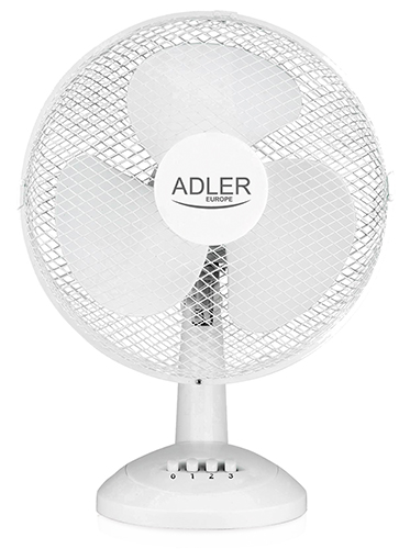 Adler | AD 7304 | Desk Fan | White | Diameter 40 cm | Number of speeds 3 | Oscillation | 45 W