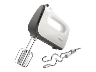 Philips | Mixer | HR3740/00 | Hand Mixer | 450 W | Number of speeds 5 | Turbo mode | White/Grey - Image 3