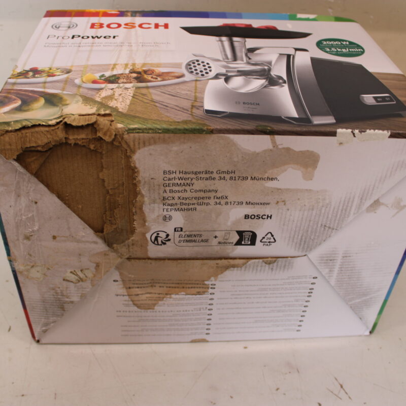 SALE OUT. Bosch Meat Grinder | MFW67440 ProPower | Black | 2000 W | Number of speeds 1 | Throughput (kg/min) 3.5 | DAMAGED PACKAGING - Image 2
