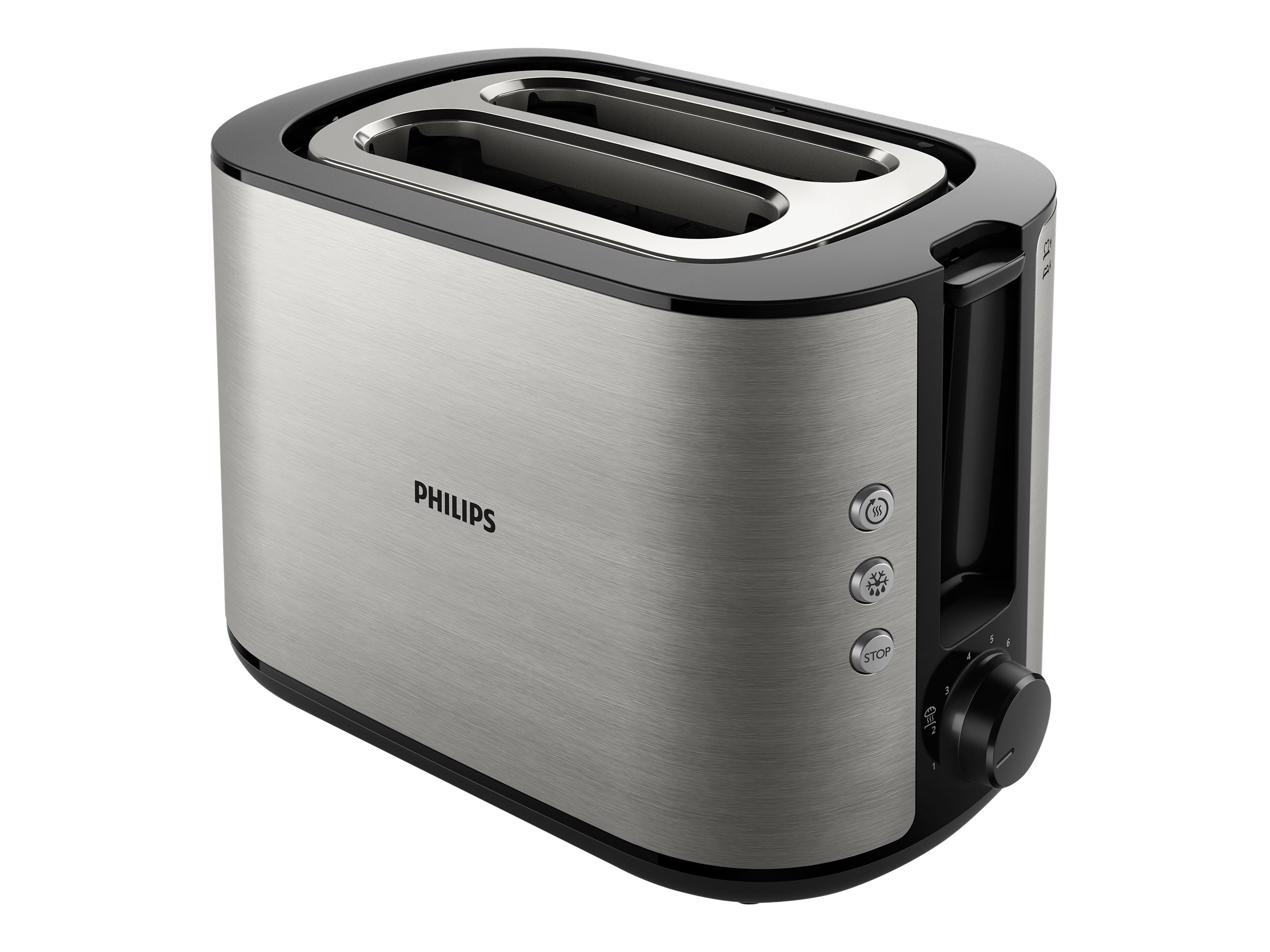 Philips | Toaster | HD2650/90 Viva Collection | Power 950 W | Number of slots 2 | Housing material Metal | Stainless Steel - Image 4