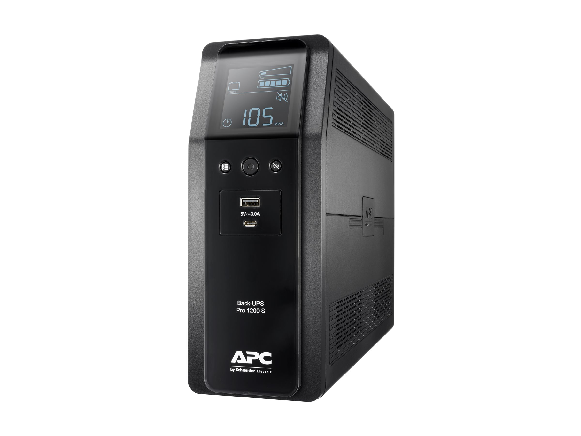 Schneider Electric APC Back-UPS Pro, tower, 230V, 8x IEC C13 outlets, sine wave, AVR, USB Type A+C ports, LCD, user-replaceable battery | BR1200SI | 1200 VA | 720 W - Image 2