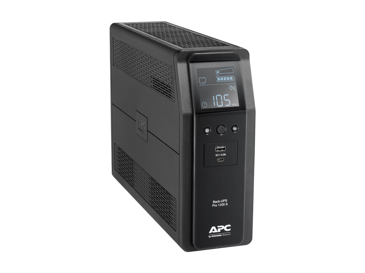 Schneider Electric APC Back-UPS Pro, tower, 230V, 8x IEC C13 outlets, sine wave, AVR, USB Type A+C ports, LCD, user-replaceable battery | BR1200SI | 1200 VA | 720 W - Image 6