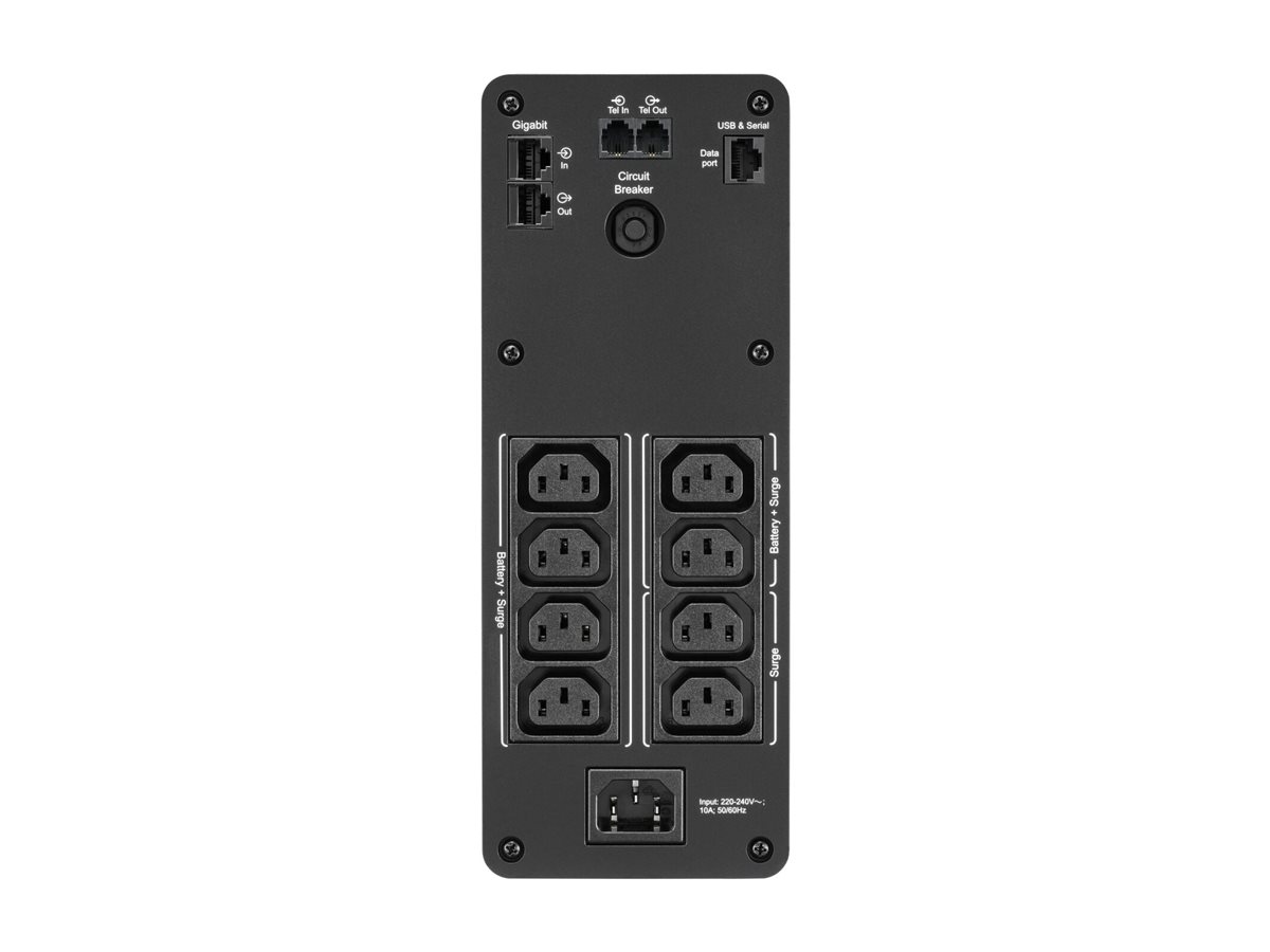 Schneider Electric APC Back-UPS Pro, tower, 230V, 8x IEC C13 outlets, sine wave, AVR, USB Type A+C ports, LCD, user-replaceable battery | BR1200SI | 1200 VA | 720 W - Image 8
