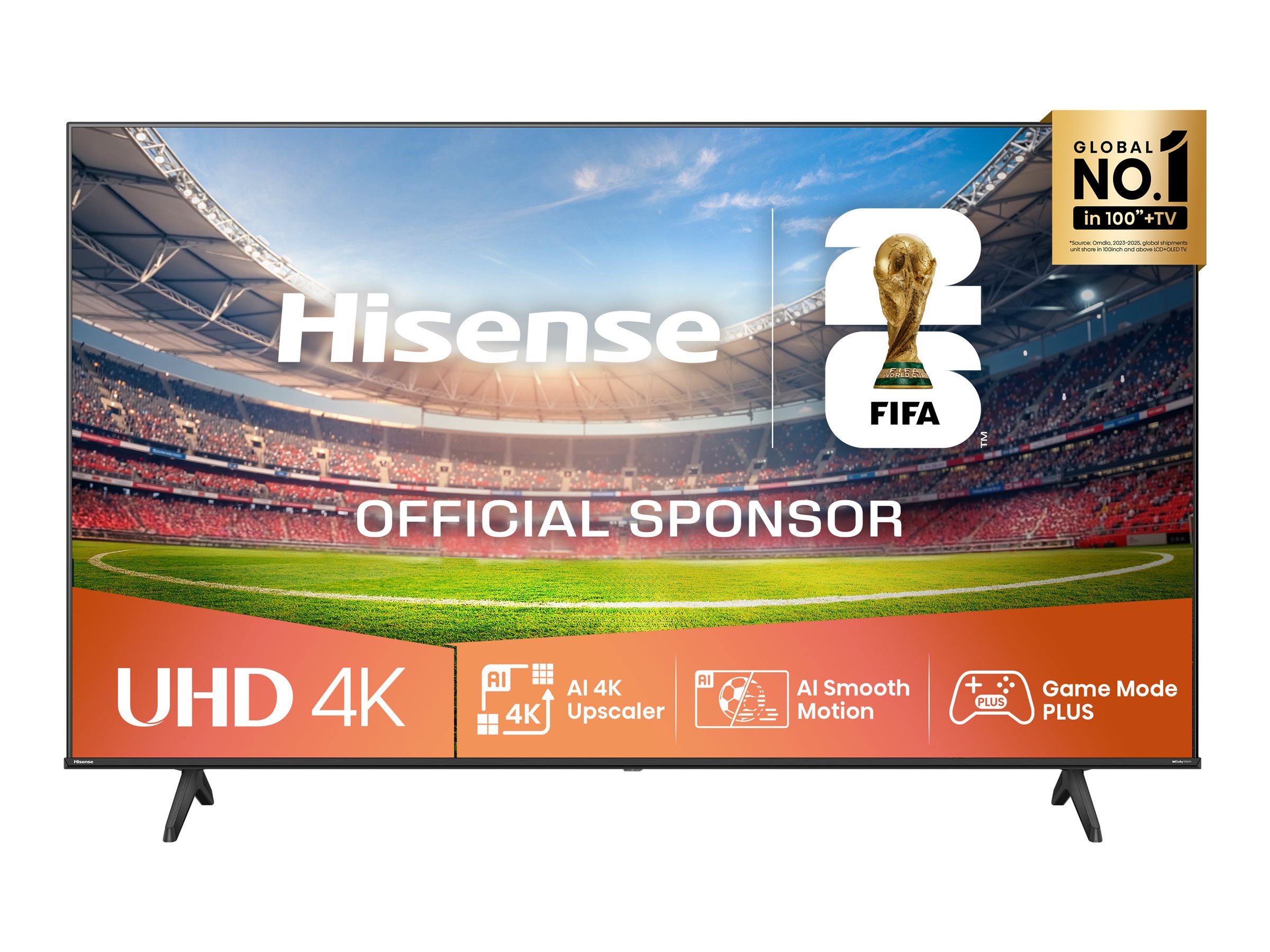 Hisense UHD Smart TV | 50A6Q | 50" | Smart TV | VIDAA OS | UHD | Black - Image 3
