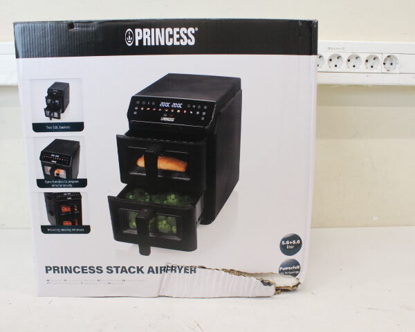 SALE OUT. Princess Double Stack Airfryer | 182490 | Power 3000 W | Capacity 11.2 L | Black | DAMAGED PACKAGING