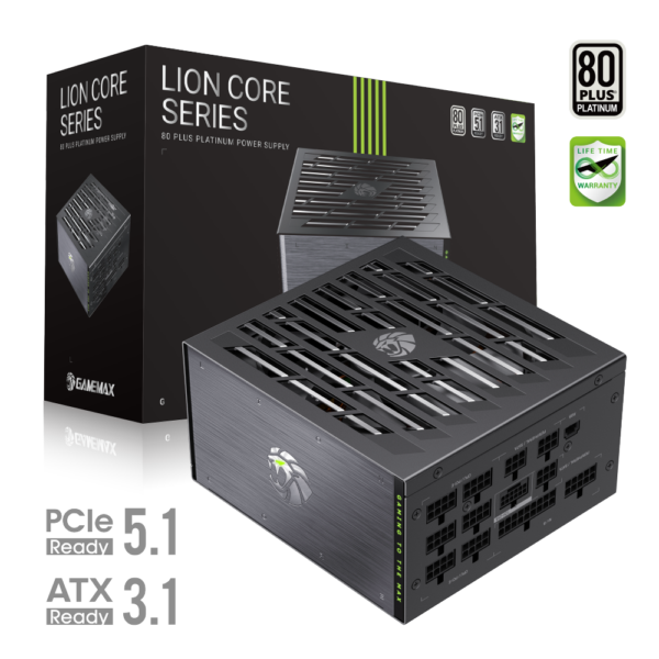 Gamemax PSU | LION CORE 1200P | 1200 W | Platinum | Full Modular