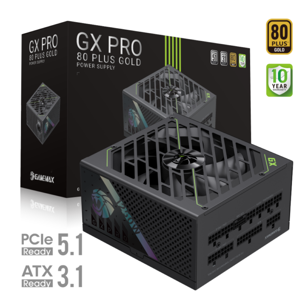 Gamemax PSU | GX PRO 1250G | 1250 W | Gold | Full Modular