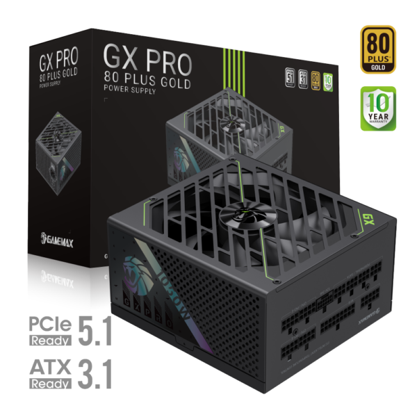 Gamemax PSU | GX PRO 1050G | 1050 W | Gold | Full Modular