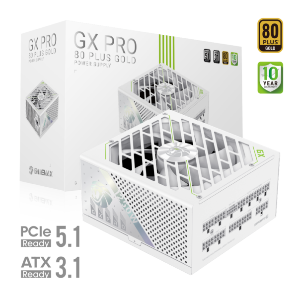 Gamemax PSU | GX PRO 1250G WH | 1250 W | Gold | White | Full Modular