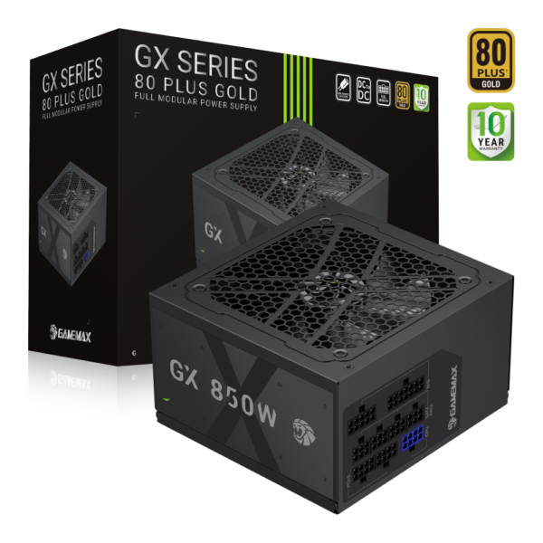 Gamemax PSU | GX 850GF | 850 W | Gold | Full Modular