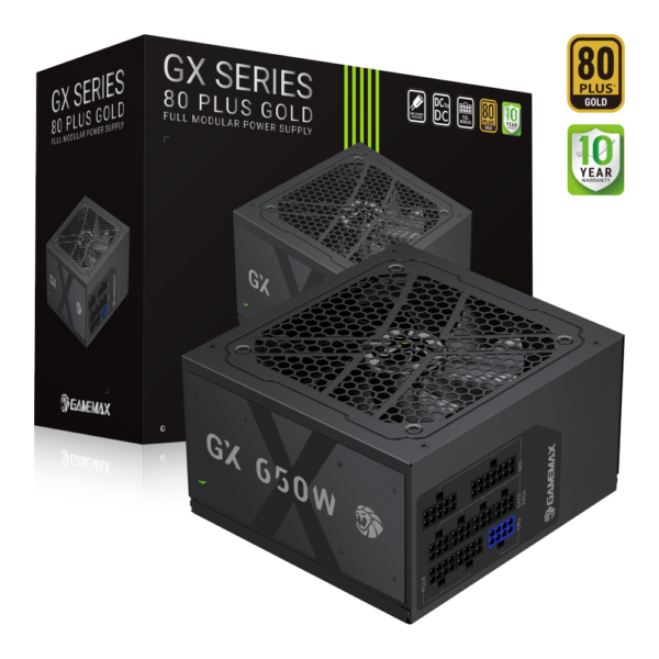 Gamemax PSU | GX 650GF | 650 W | Gold | Full Modular