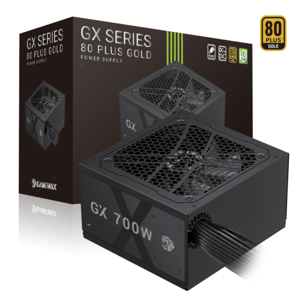 Gamemax PSU | GX 700G | 700 W | Gold | Non-Modular