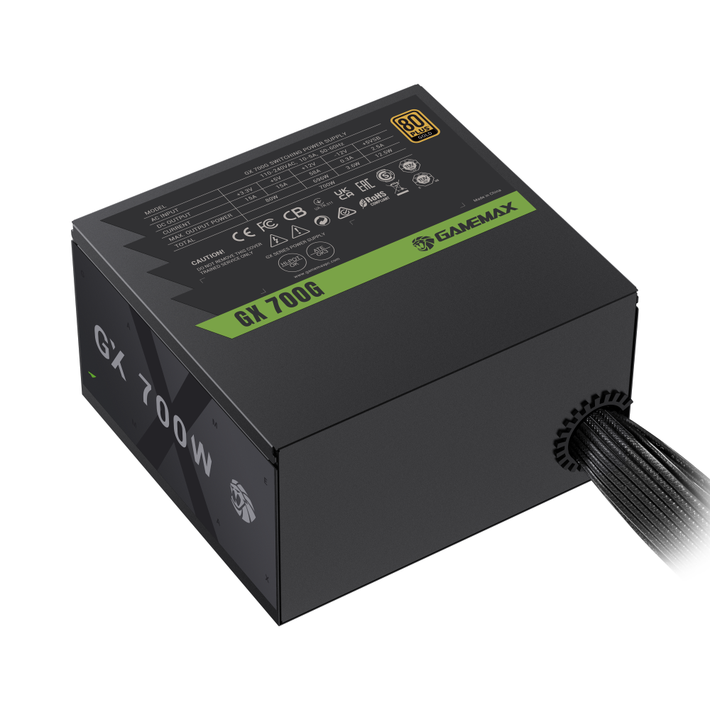 Gamemax PSU | GX 700G | 700 W | Gold | Non-Modular - Image 7