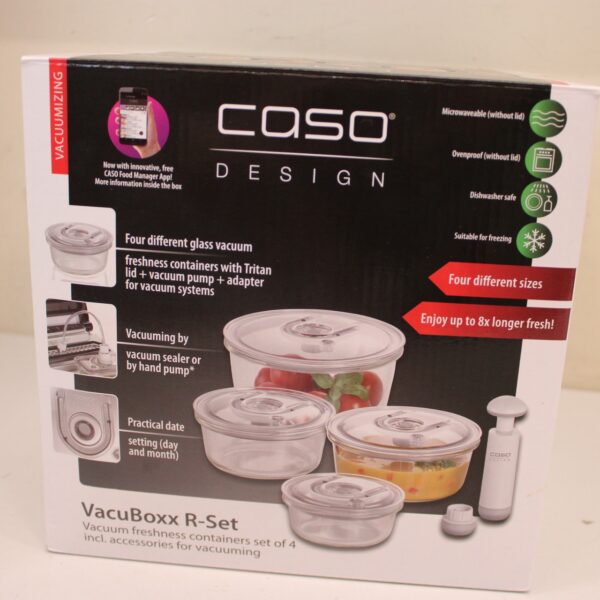 SALE OUT.  | Caso | Vacuum freshness containers round | 01187 | Set of 4 | DOES NOT HOLD THE VACUUM