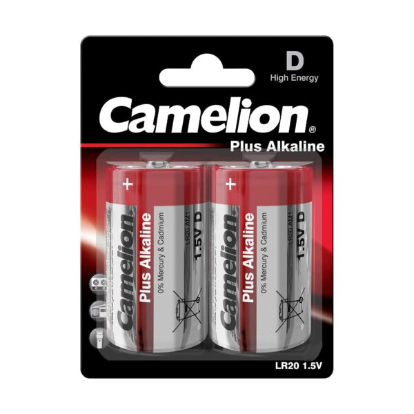 Camelion | D/LR20 | Plus Alkaline | 2 pc(s)