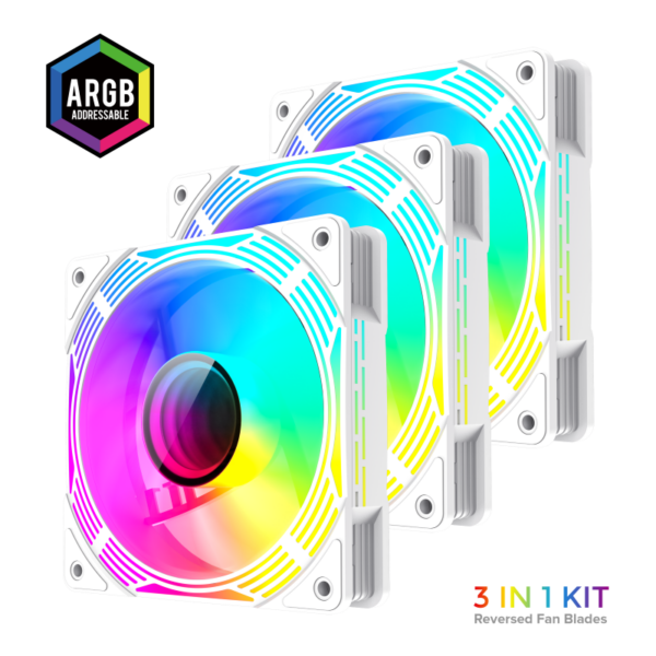 Gamemax Case Fan | KF300R WH | White