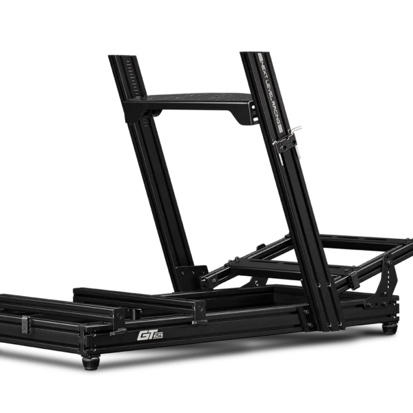 Next Level Racing Aluminium Simulator Cockpit, Wheel Plate Edition | GTElite Lite | Black