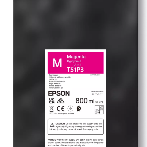 Epson UltraChrome GS3 T51P300 (800ML) | Ink pack | Magenta