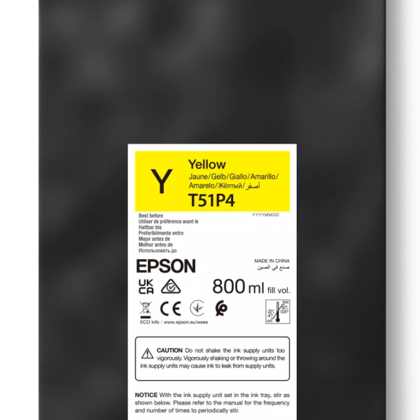 Epson UltraChrome GS3 T51P400 (800ML) | Ink pack | Yellow