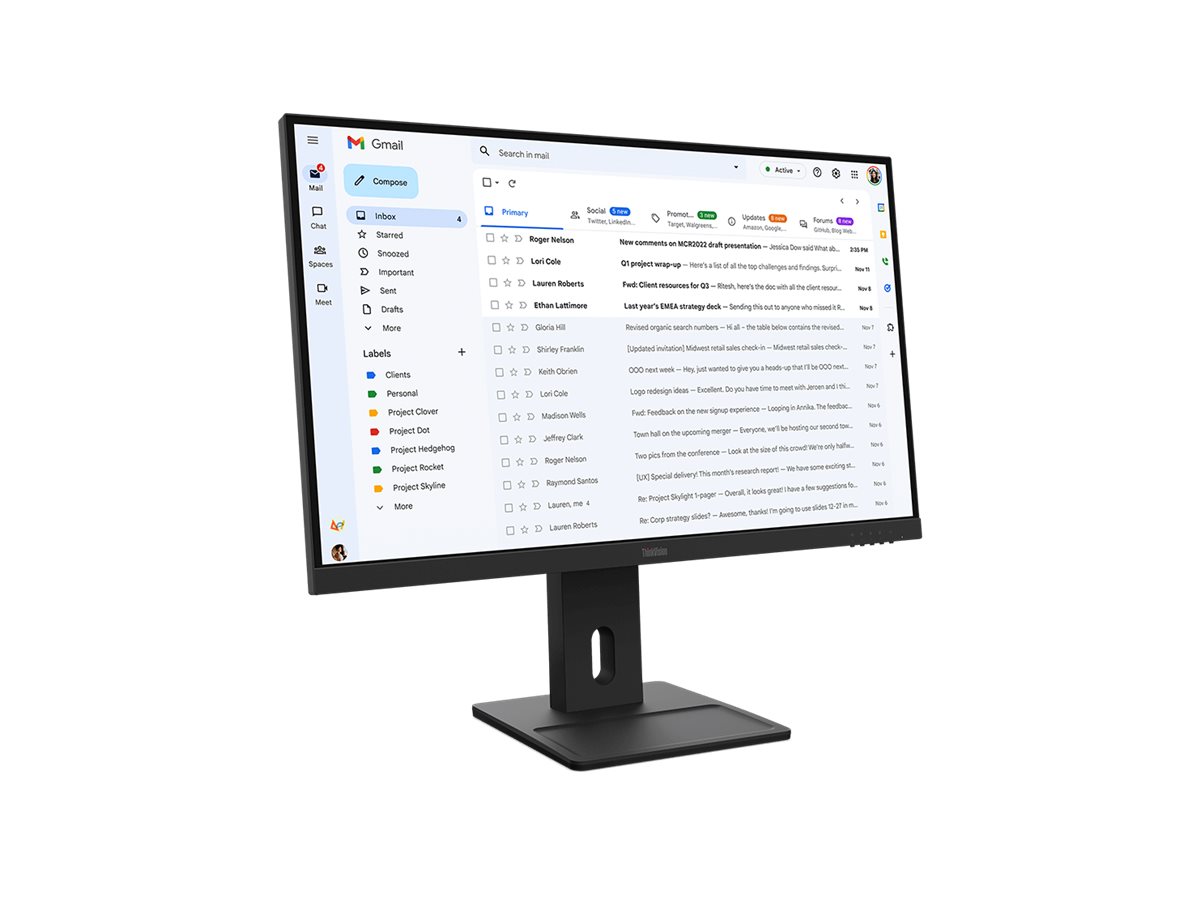 Lenovo | ThinkVision E27-40 | 27 " | IPS | 16:9 | 100 Hz | 4 ms | 1920 x 1080 pixels | 300 cd/m² | HDMI ports quantity 1 | Warranty 36 month(s) - Image 7