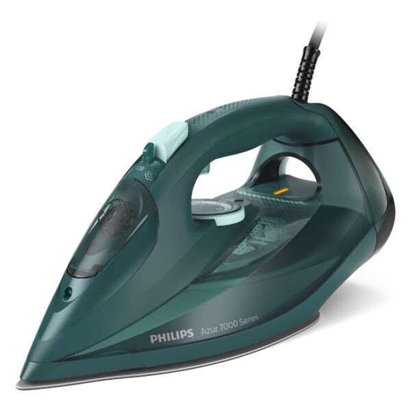 Philips | Iron | DST7050/70 | Steam Iron | 2800 W | Water tank capacity 300 ml | Continuous steam 50 g/min | Steam boost performance 250 g/min | Green