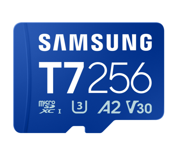 Samsung MicroSD card | T7 | 256 GB | microSDXC | Flash memory class U3, V30, A2