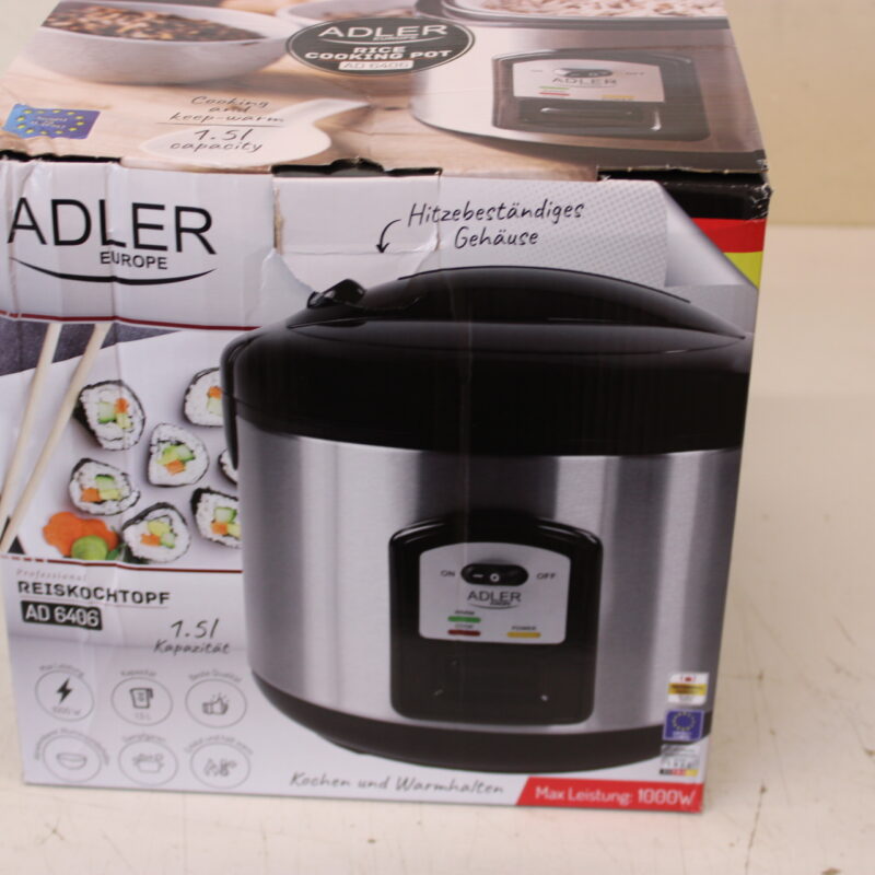 SALE OUT. Adler | AD 6406 | 1000 W | Black, Stainless steel | DAMAGED PACKAGING