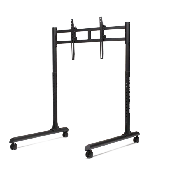 Next Level Racing Floor stand | Round Tube Freestanding Single Monitor Stand | Up to 65 " | Height adjustment, Tilt | Maximum weight (capacity) 50 kg | Black