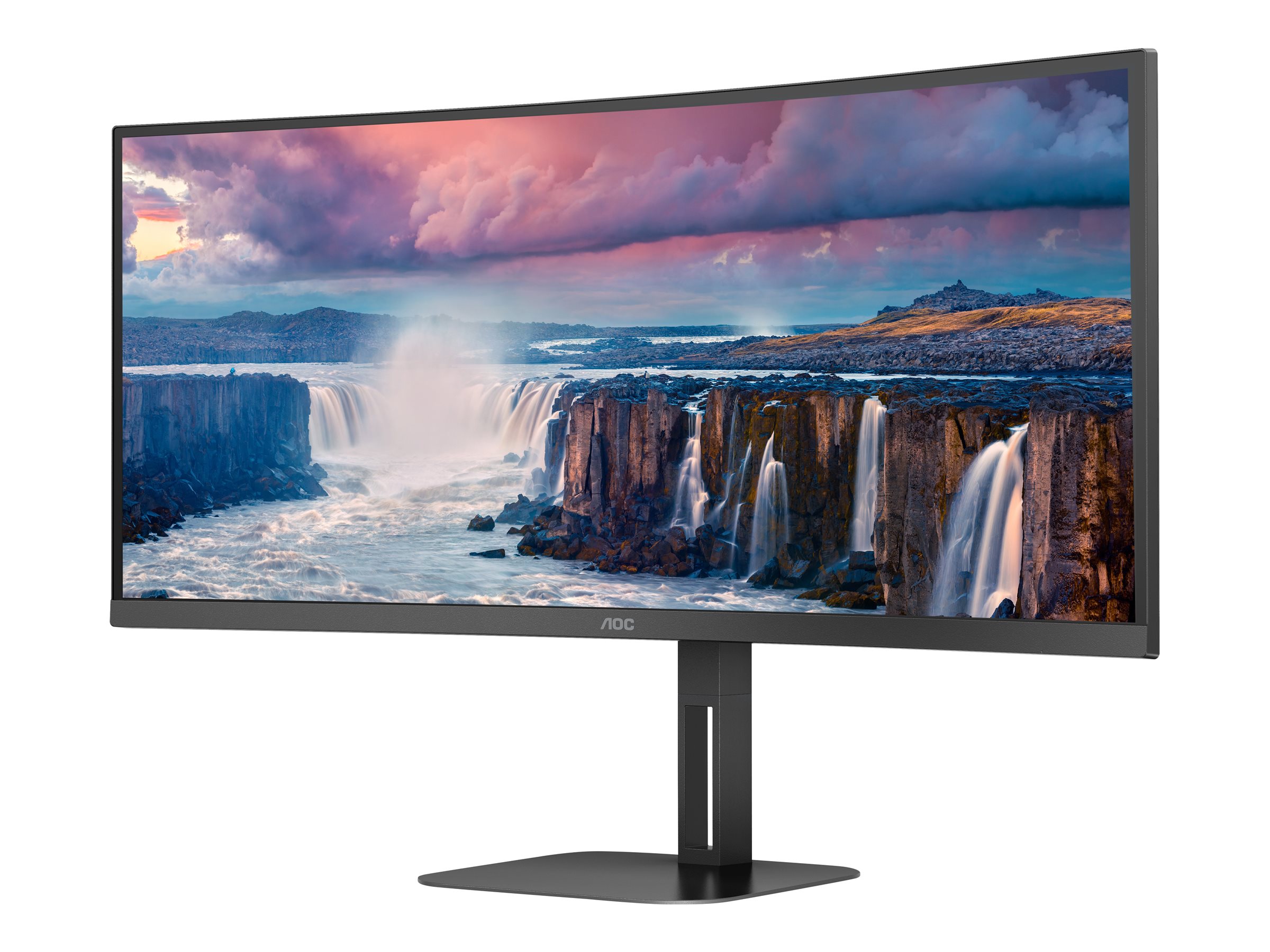 AOC | Curved Monitor | CU34V5C/BK | 34 " | VA | WQHD | 21:9 | 100 Hz | 4 ms | 3440 x 1440 | 300 cd/m² | HDMI ports quantity 1 - Image 4