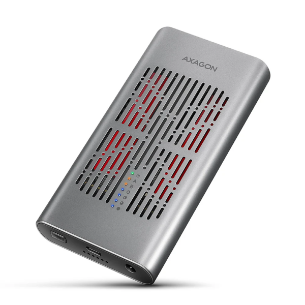 AXAGON USB-C 20Gbps Dual M.2 NVMe SSD CLONE MASTER Enclosure | EEM2-20GD