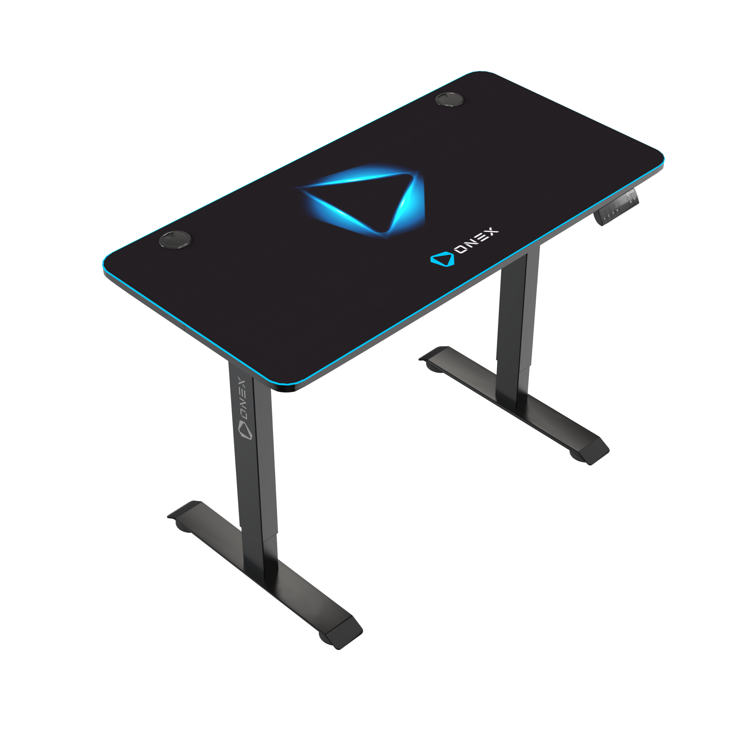 Onex | Gaming desk | GDE1200SH | Black/Blue - Image 2