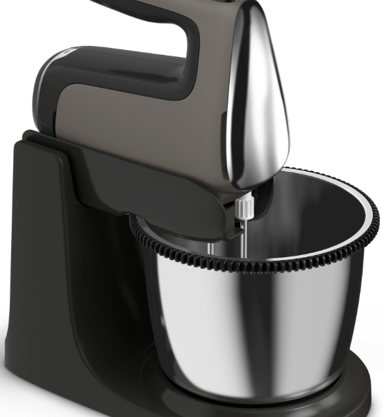 TEFAL | Hand Mixer | Powermix Silence HT654E38 | Hand Mixer | 600 W | Number of speeds 5 | Turbo mode | Dark grey