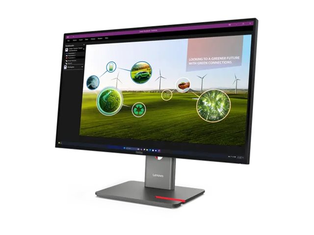 Lenovo | ThinkVision | P27Q-40 | 27 " | IPS | 16:9 | 120 Hz | 4 ms | 350 cd/m² | HDMI ports quantity 1 | Eclipse black | Warranty 36 month(s) - Image 8
