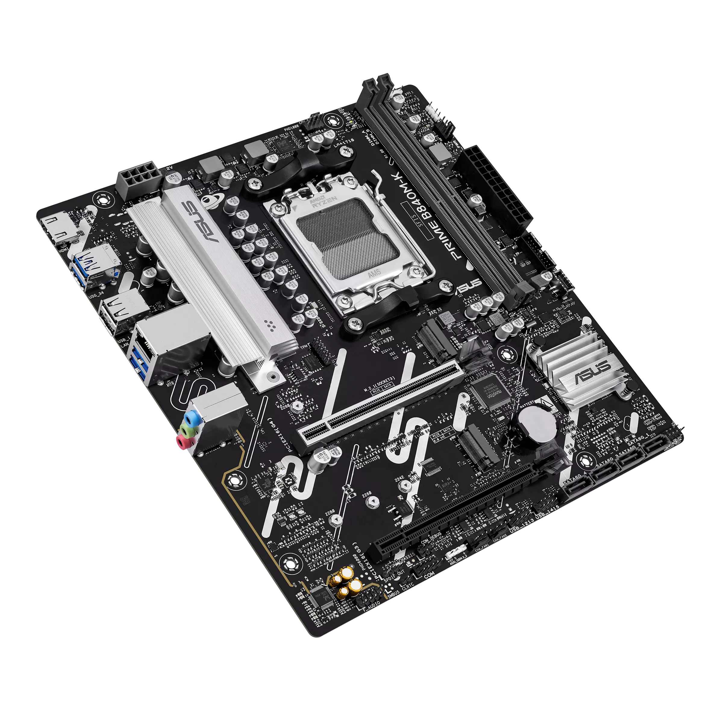 Asus PRIME B840M-K | Processor family AMD | Processor socket AM5 | DDR5 | Supported hard disk drive interfaces SATA, M.2 | Number of SATA connectors 2 - Image 4