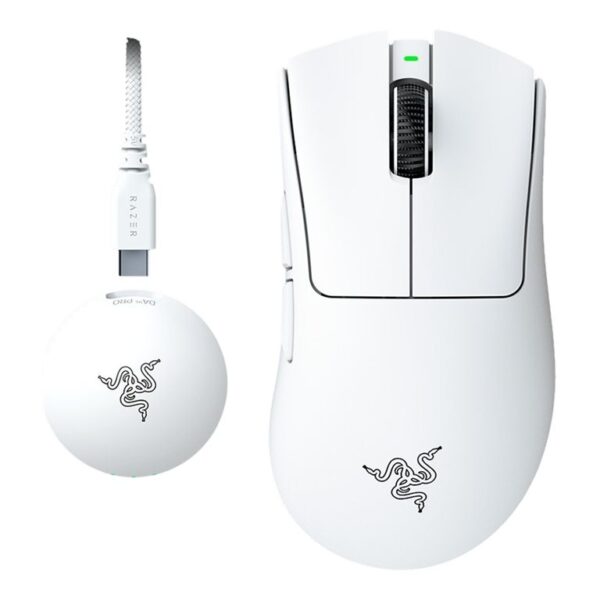 Razer DeathAdder V4 Pro Gaming mouse, White | Razer