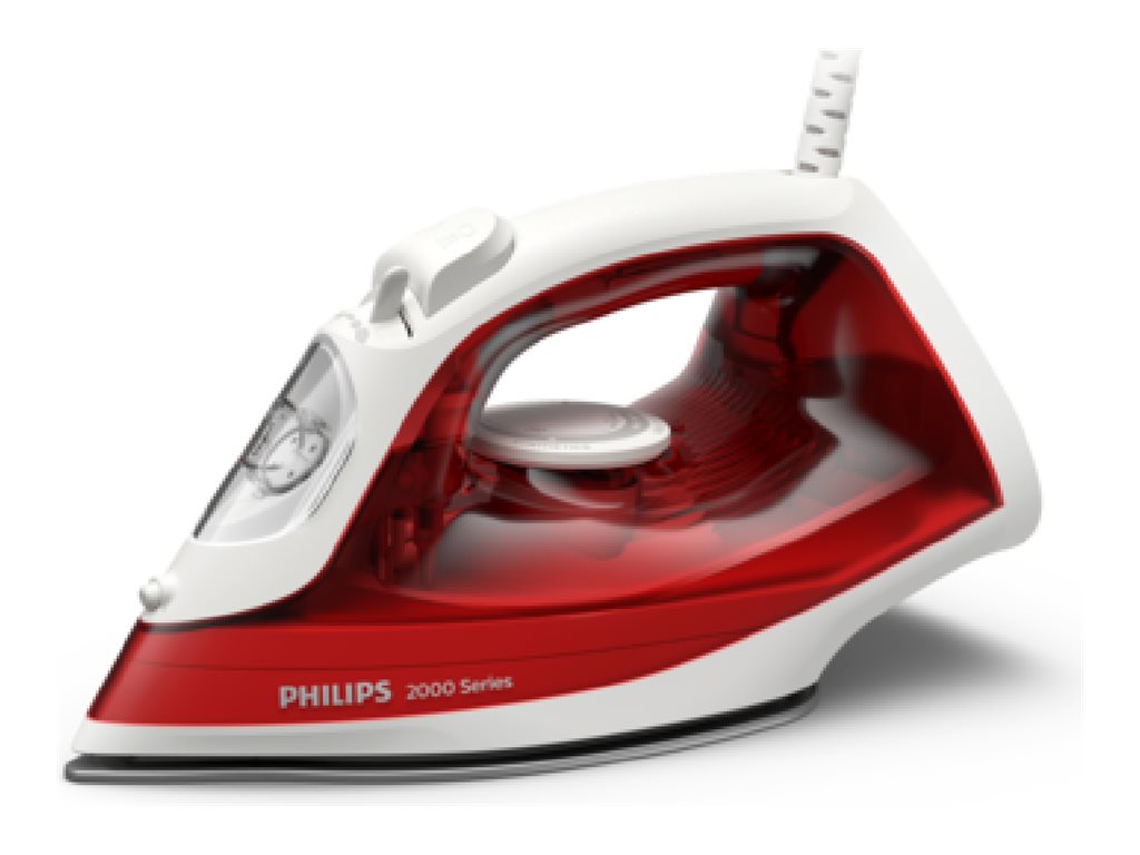 Philips Steam Iron | DST2010/40 2000 Series | Steam Iron | 2000 W | Water tank capacity 250 ml | Continuous steam 25 g/min | Steam boost performance 100 g/min | Red - Image 2