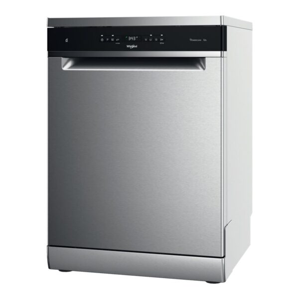 Whirlpool Dishwasher | WFO 3T133 P 6.5 X | Freestanding | Width 60 cm | Number of place settings 14 | Number of programs 10 | Energy efficiency class D | Display | Stainless steel