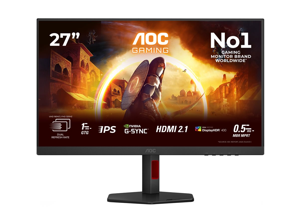 AOC | U27G4R | 27 " | Fast IPS | UHD | 16:9 | 120 Hz | 1 ms | 3840 x 2160 pixels | 400 cd/m² | HDMI ports quantity 2 | Black - Image 15